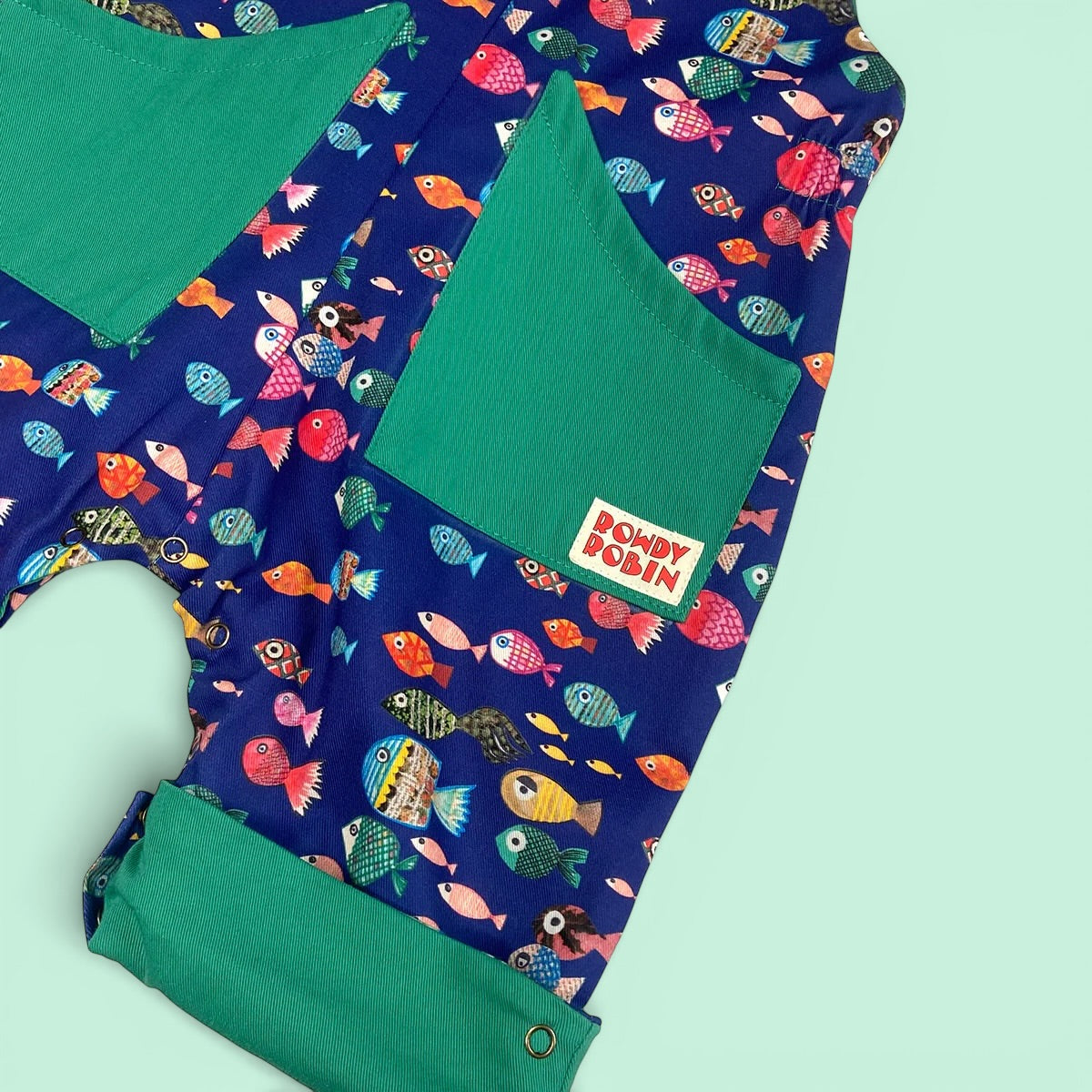Scout Fish - Adjustable Dungarees