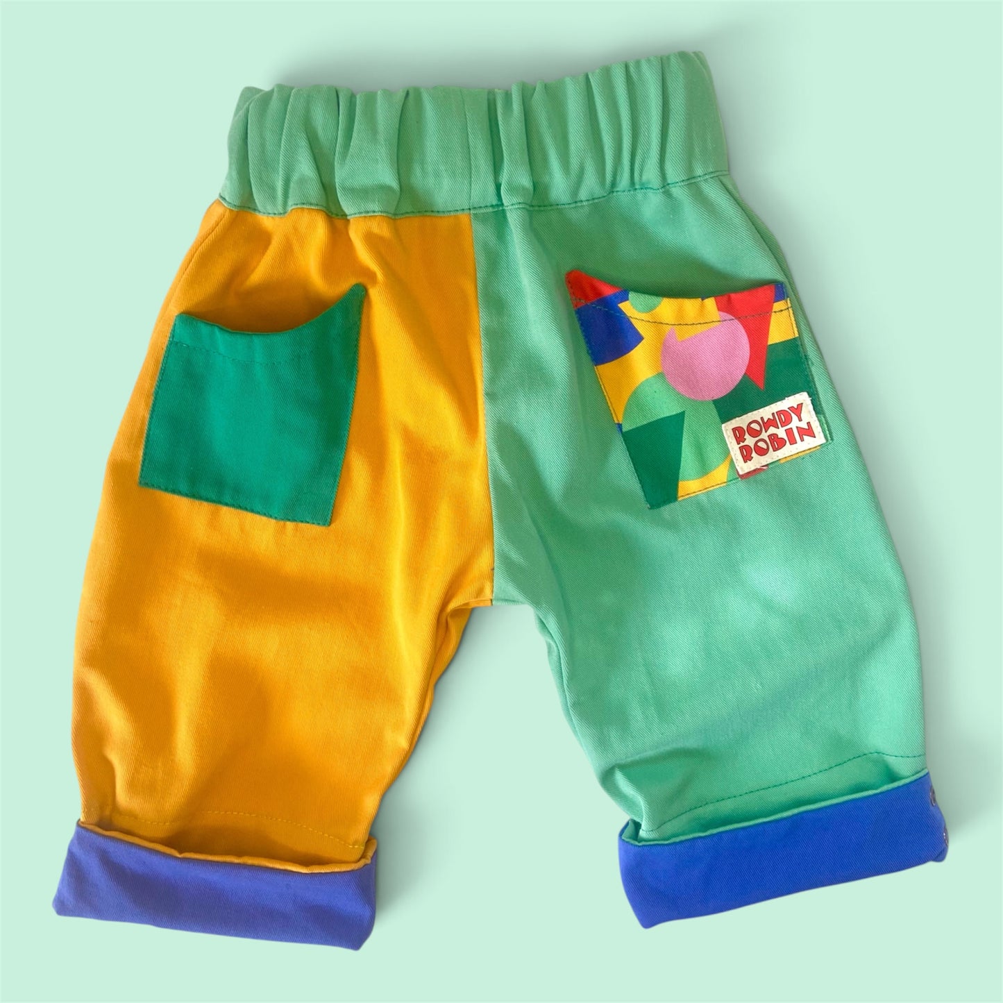 Block Colour Bobby Trousers