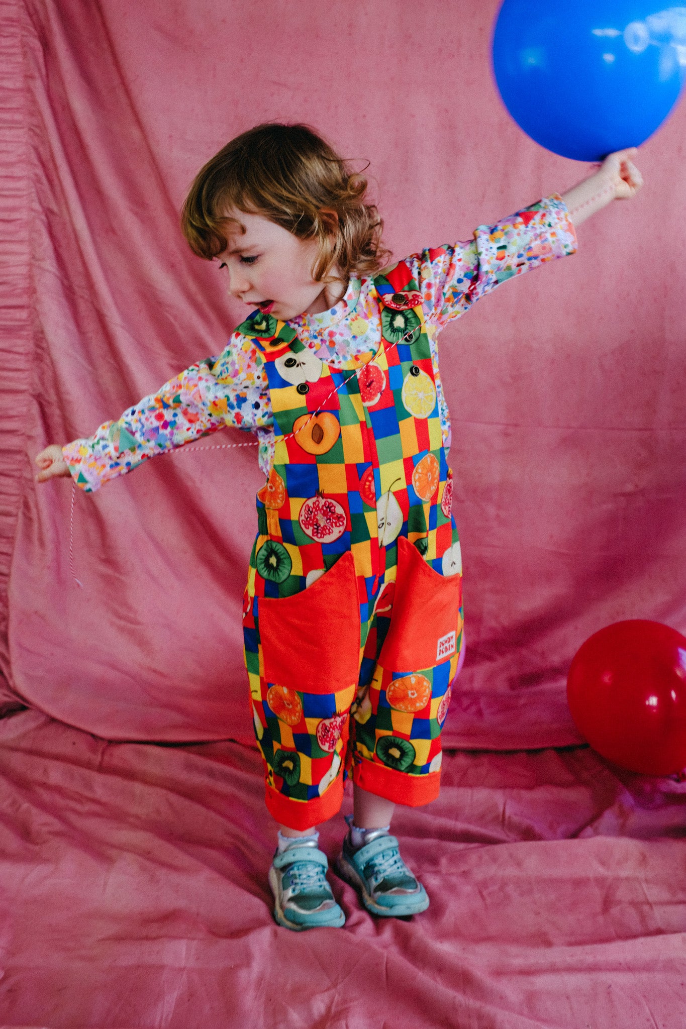 Scout Primary Fruit - Adjustable Dungarees