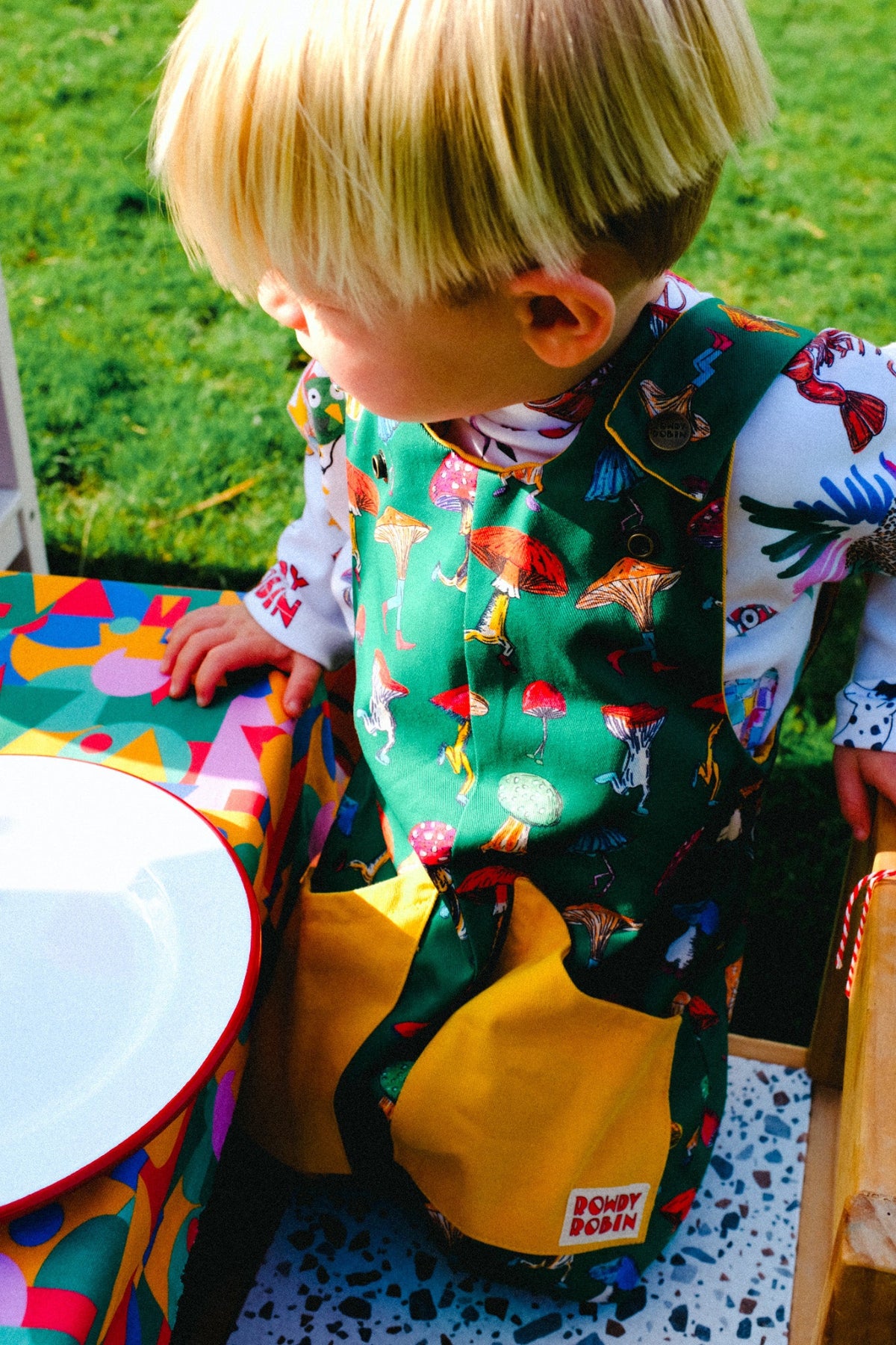 Scout Mushroom Party - Adjustable Dungarees