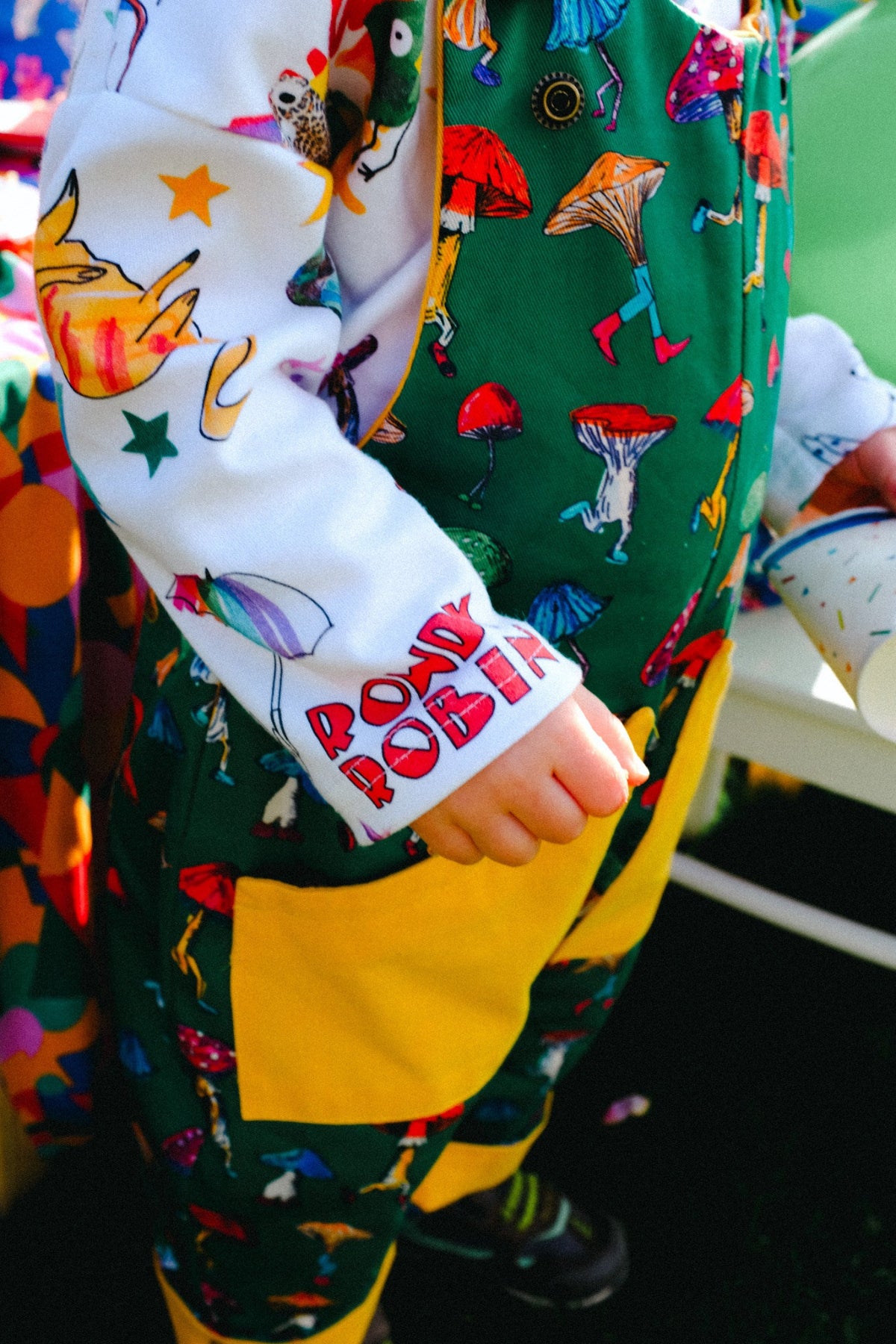 Scout Mushroom Party - Adjustable Dungarees
