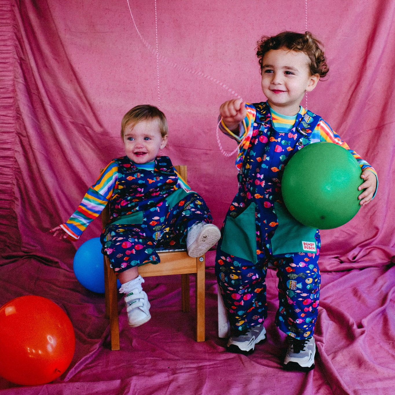 Scout Fish - Adjustable Dungarees