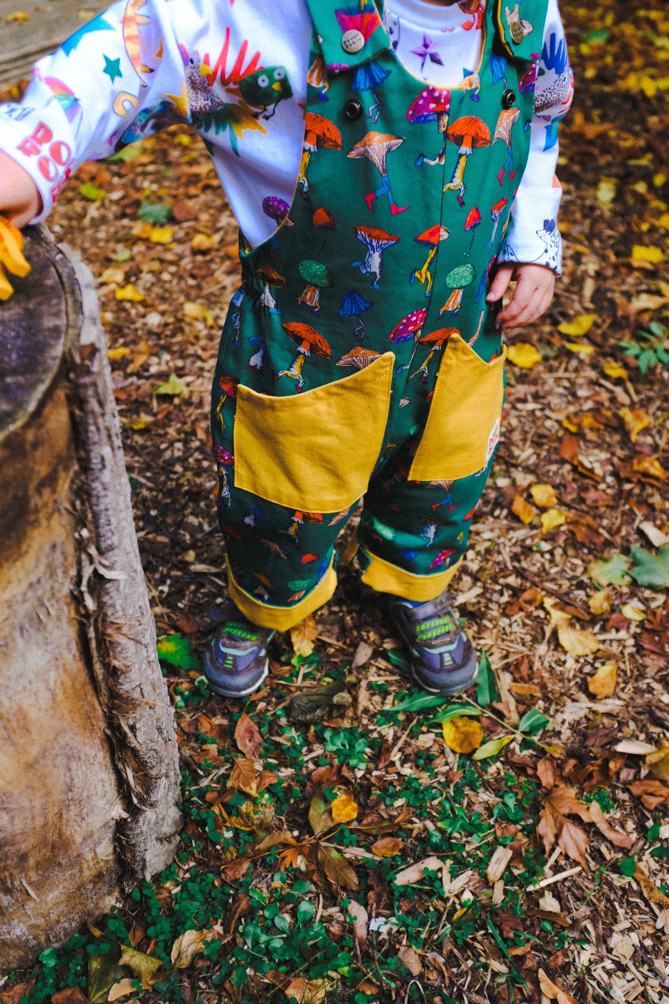 Scout Mushroom Party - Adjustable Dungarees
