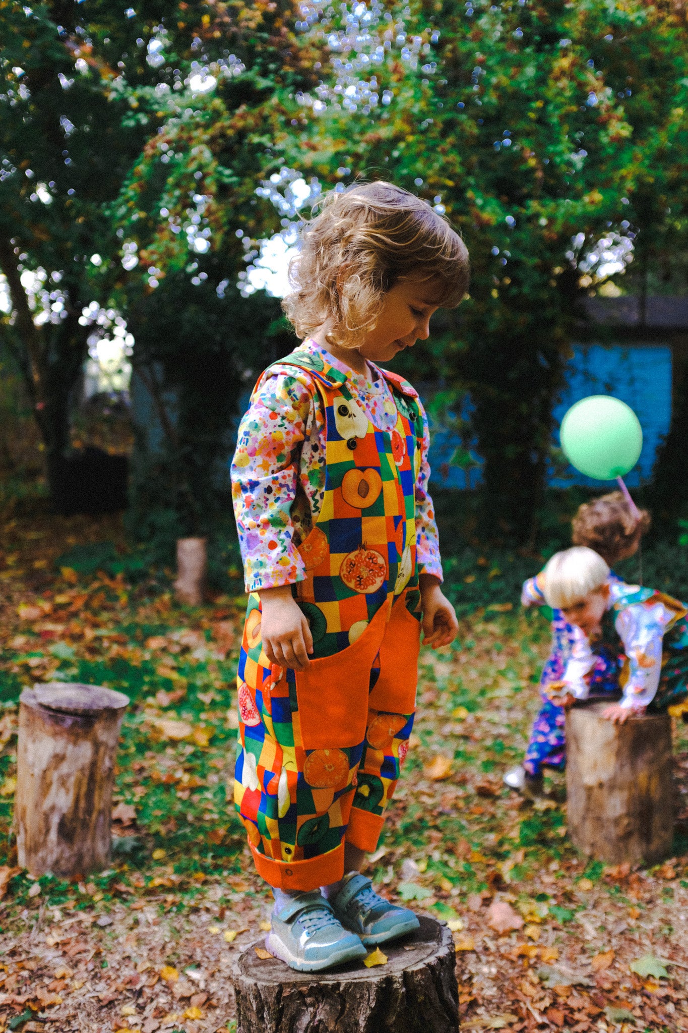 Scout Primary Fruit - Adjustable Dungarees