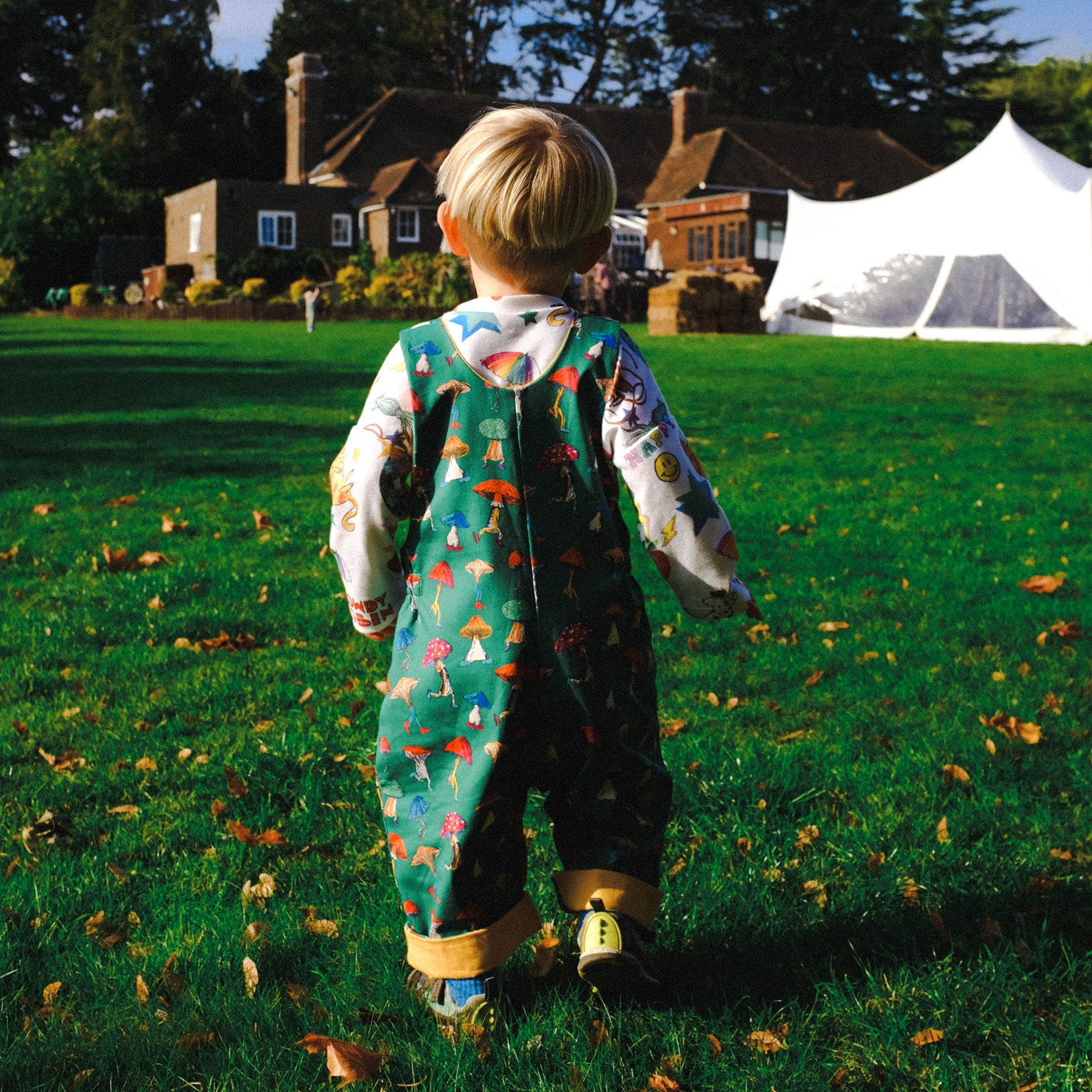 Scout Mushroom Party - Adjustable Dungarees