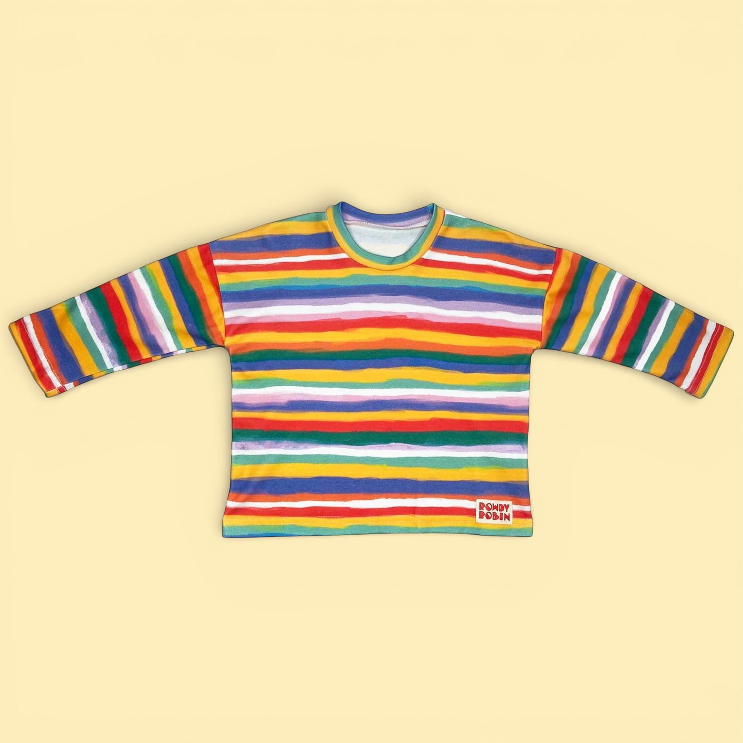 Jessy Painted Stripes Long Sleeved Tee
