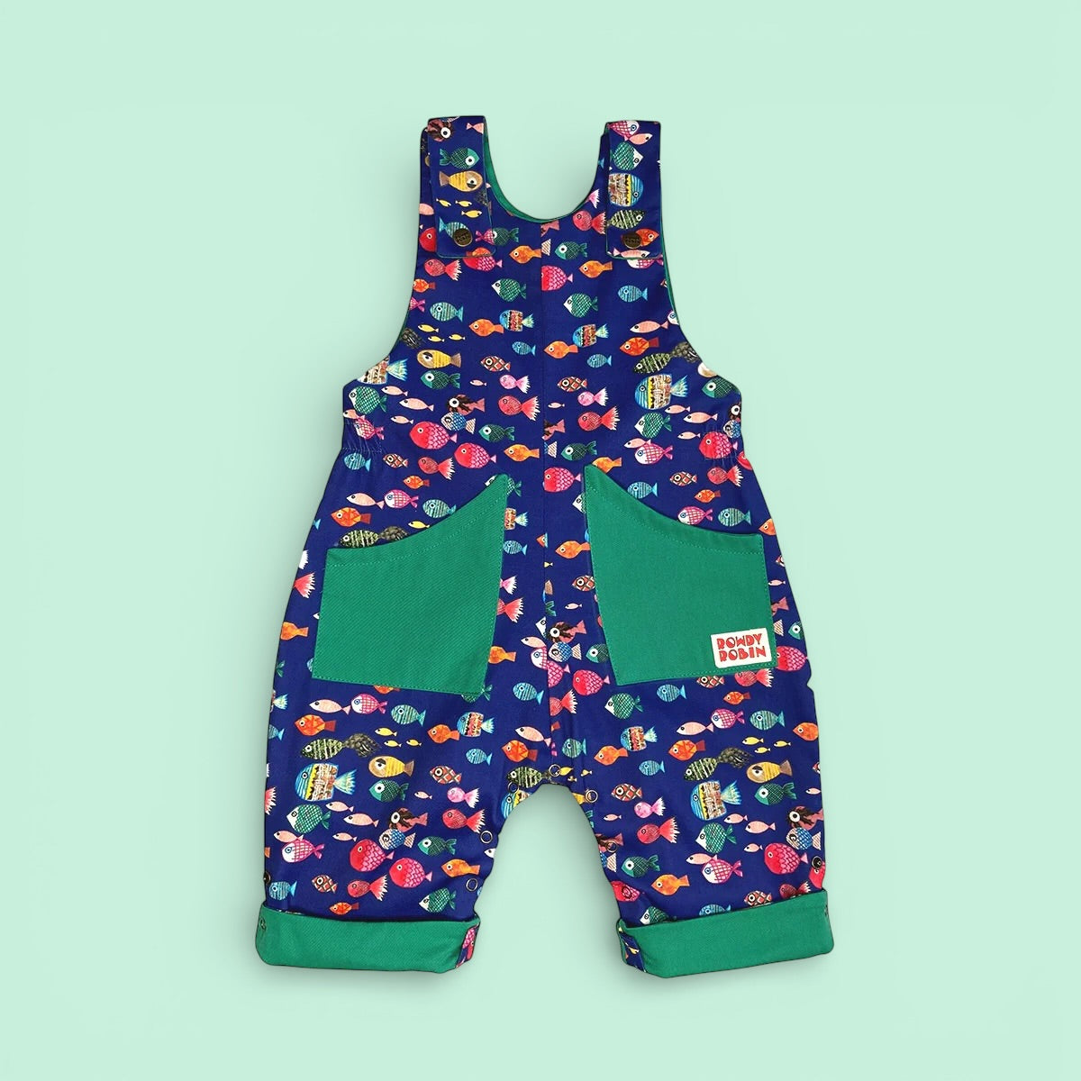 Scout Fish - Adjustable Dungarees