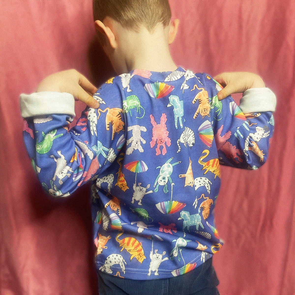 Jessy Cats and Dogs Long Sleeve Tee