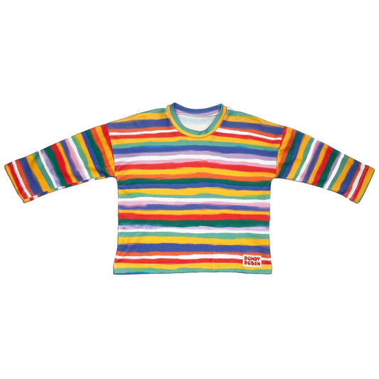 Jessy Painted Stripes Long Sleeved Tee