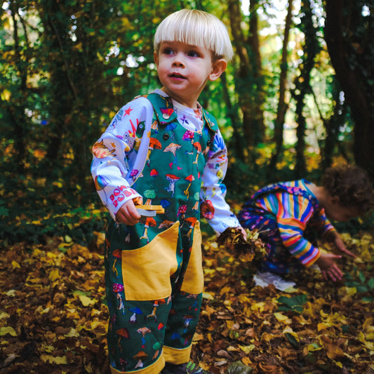 Mushroom Party Scout Dungarees