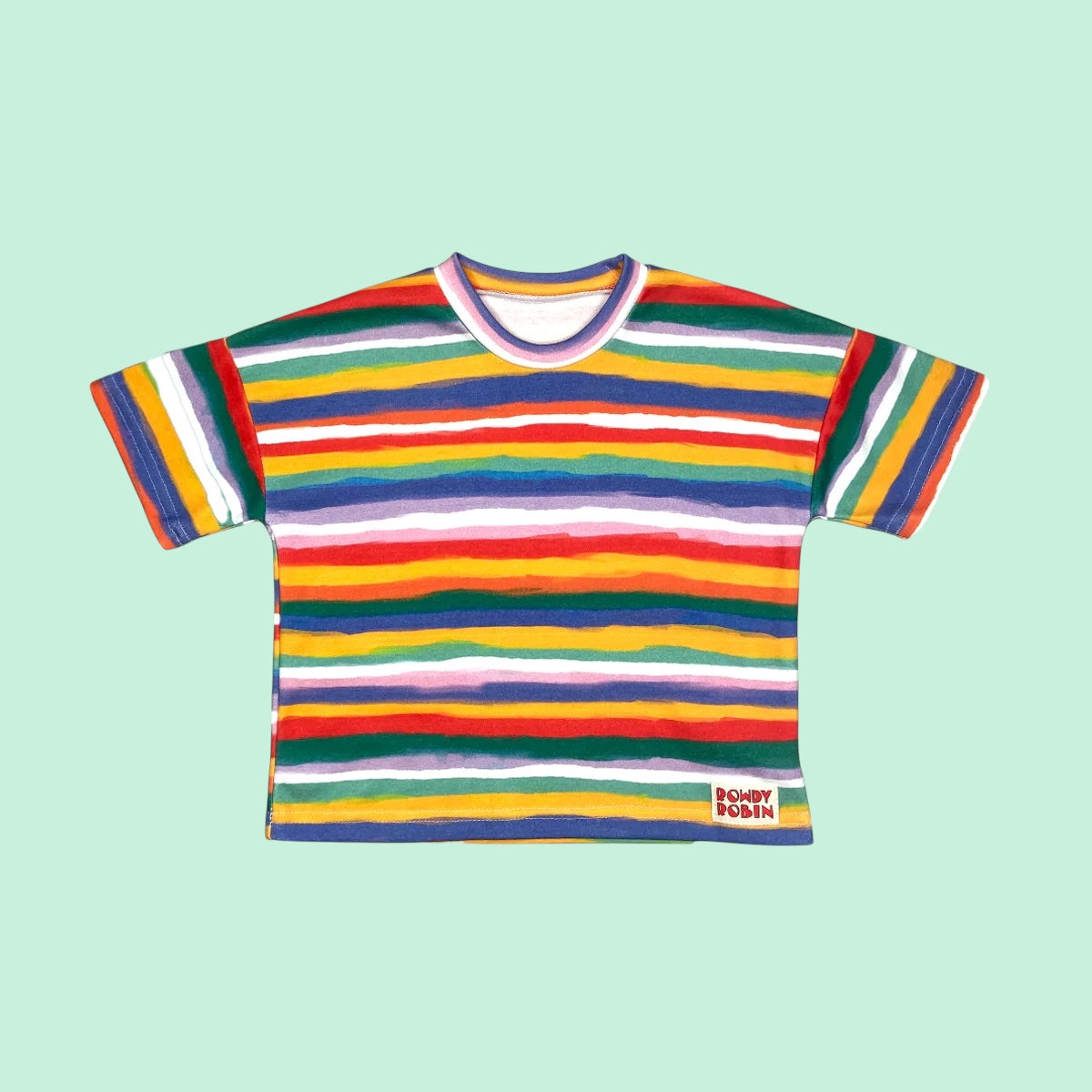 Jessy Painted Stripes Short Sleeved Tee